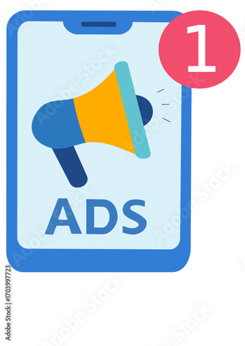 social media marketing illustration