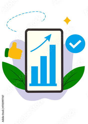 social media marketing illustration