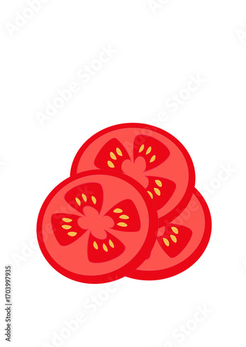 tomato slices illustration