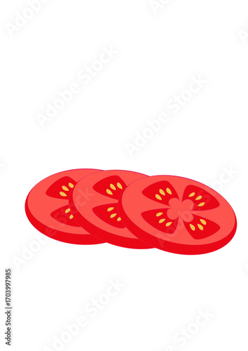 tomato slices illustration