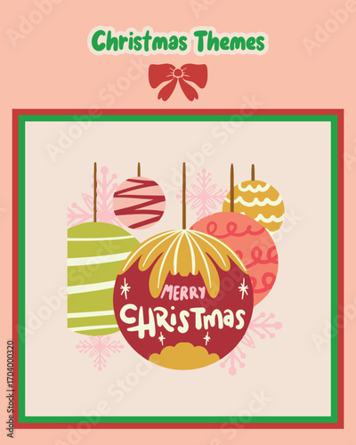 Cute Christmas lettering vector stickers perfect for holiday packaging, card making, and DIY projects