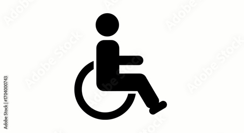 Universal Symbol for Accessibility and Disabled Access for People with Mobility Challenges