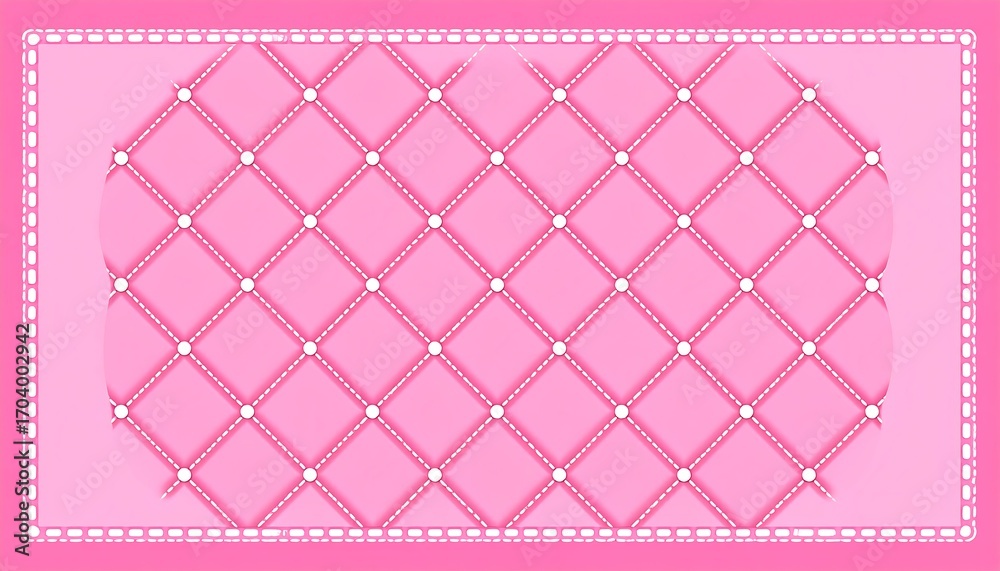 Obraz premium Pink quilted pattern background (1)