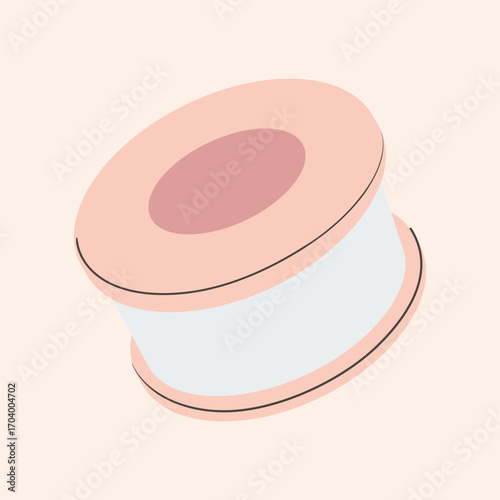 Scotch Adhesive Sticky tape, color office glue paper stripes. Sticky bandage, different realistic tapes band. Torn elements, isolated decorative vector illustration