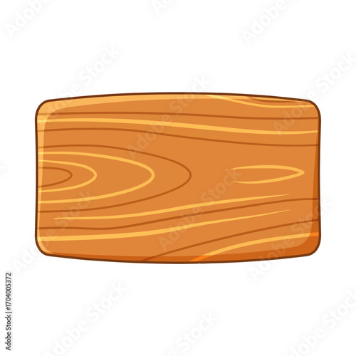 Wooden board with wood grain texture.
