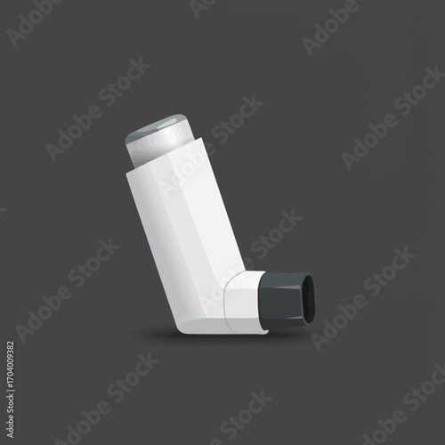 Medical inhaler device for asthma and allergy relief, providing essential breathing support and treatment
