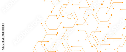 Vector futuristic abstract background technology with hexagonal shape pnj design..
