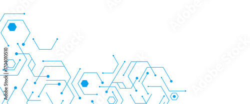 Vector futuristic abstract background technology with hexagonal shape pnj design..