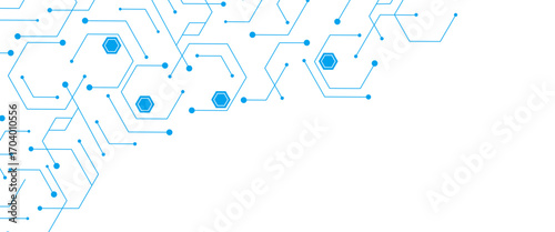 Vector futuristic abstract background technology with hexagonal shape pnj design..