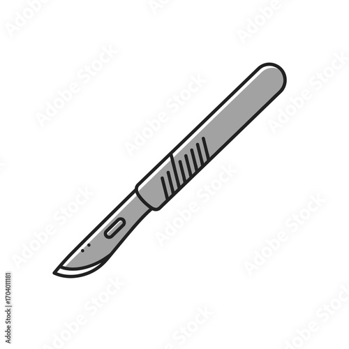 Scalpel Illustration Surgical Precision and Medical Instrument Depiction