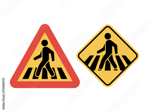 pedestrian crossing sign