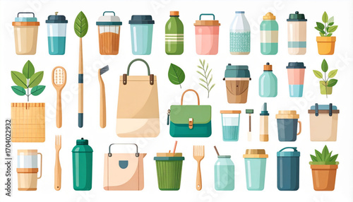 Eco Lifestyle Essentials Icons