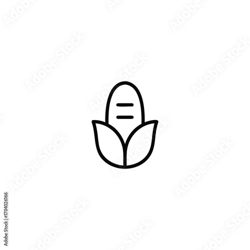 Vector Ear Of Corn Icon