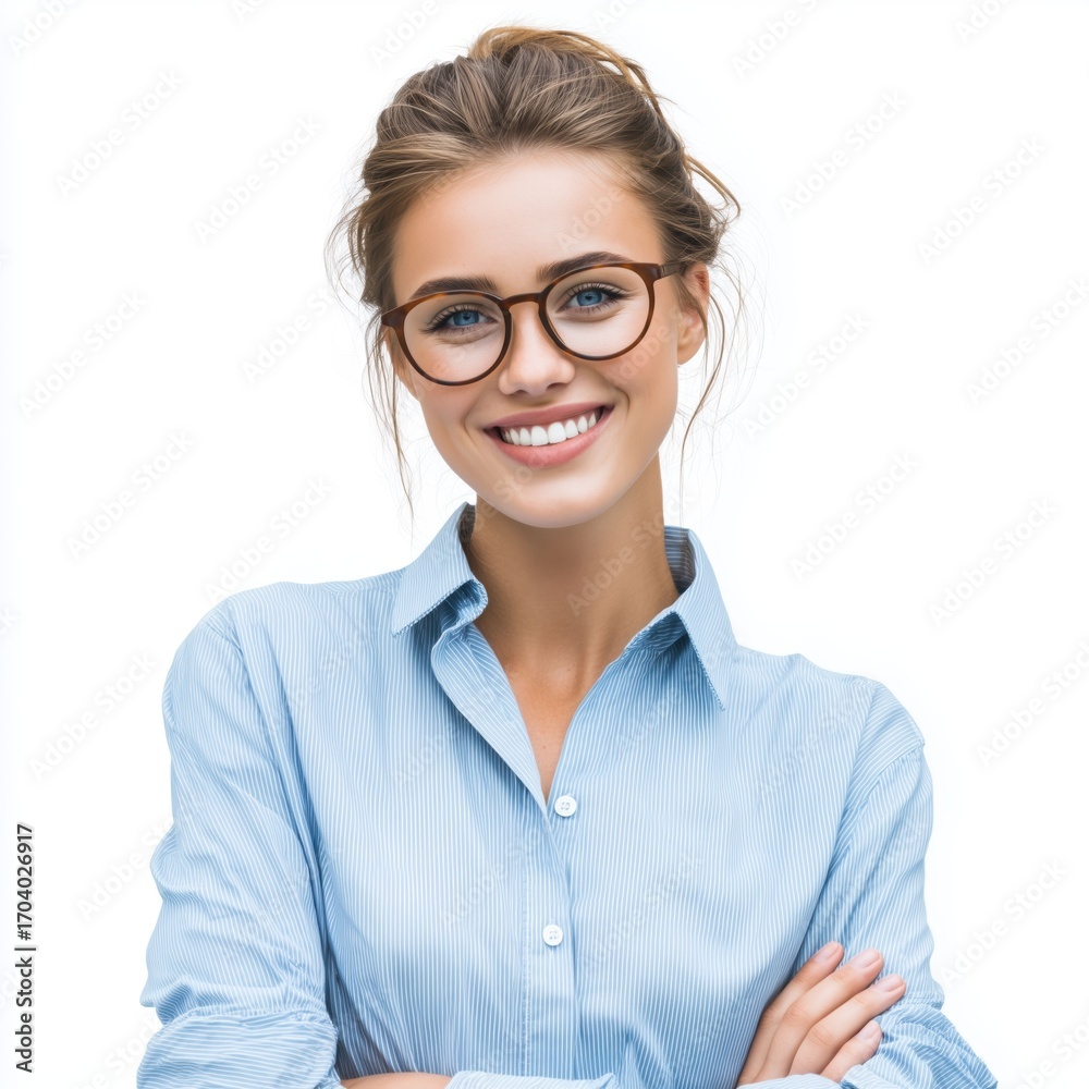 Fototapeta premium Confident Business Woman Portrait , isolated on white background png