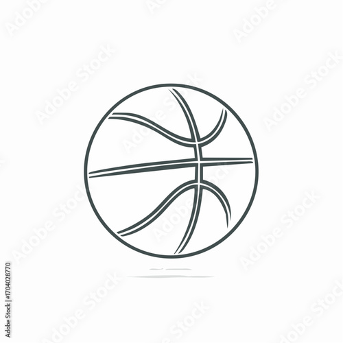 Basketball Outline Logo