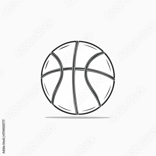 Basketball Outline Logo