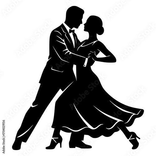 Ballroom Dancers Silhouette, Dancing SVG, Couple SVG, Ballerina SVG, Tango SVG