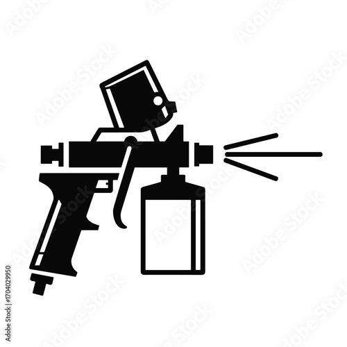 Painting logo designs template vector, Art Logo template, Spray Gun Painting logo