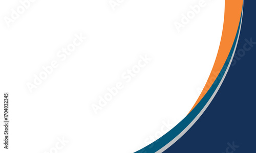 abstract business banner background design with curve, modern design