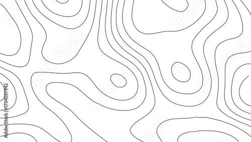 Topographic vintage style contour line world map vector illustration with detailed elevation patterns, ideal for mountain cartography design, outdoor exploration, hiking, trekking, adventure travel pr