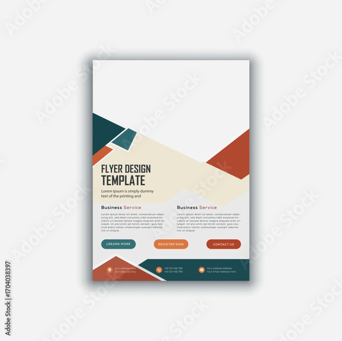 creative business flyer design template