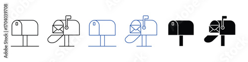 Mailbox icon vector. mailbox instant communication symbol. vector illustration.