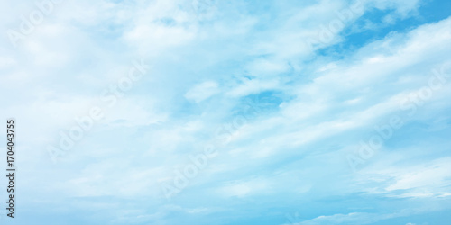 Blue air daylight natural fresh clouds fluffy panorama atmosphere love canvas white background image surface splashed wallpaper.