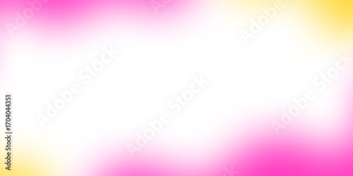 Minimalist frame element with blurred pink and yellow waves