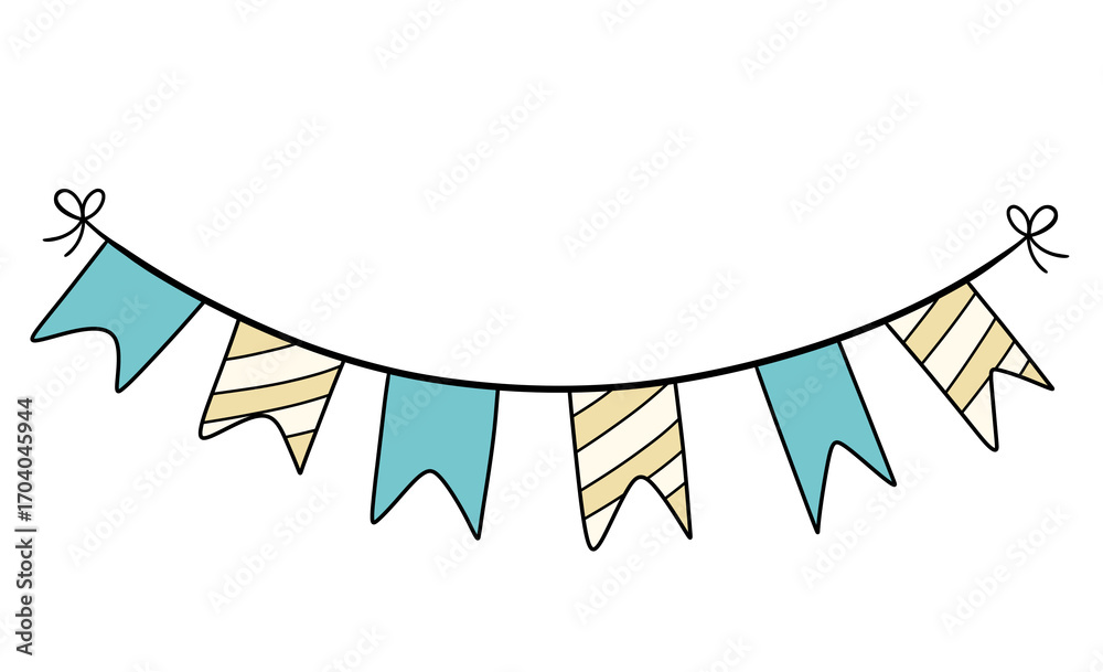 Obraz premium Vector illustration of a flag or banner