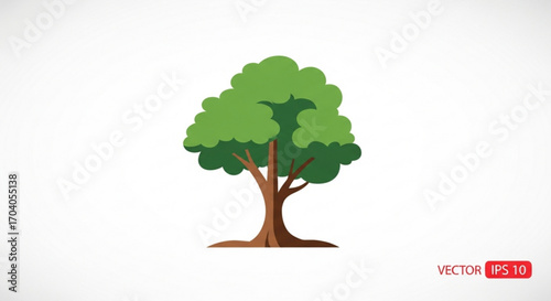 Green tree, a perennial plant with a trunk and branches, providing shade and contributing to the ecosystem