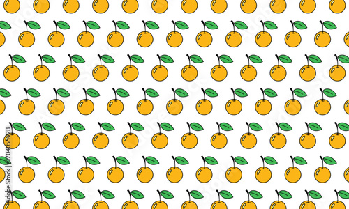Zesty and Bright A Vibrant Seamless Citrus or Orange Fruit Pattern 