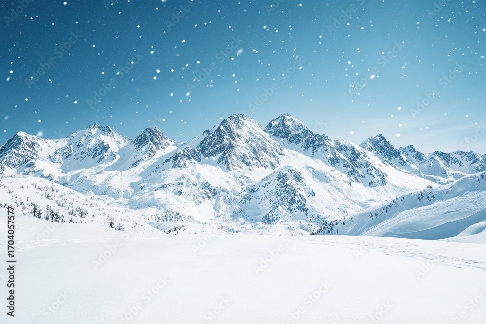 Obraz premium winter mountain landscape