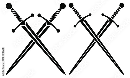 two crossed swords