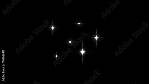 Wallpaper Mural Twinkle Sparkling stars Shine animation on black screen, Glowing stars sparkle, twinkling cartoon stars and glitter FX, Shimmering light, Vector, doodles style stars blinking effects alpha Channel. 4k Torontodigital.ca