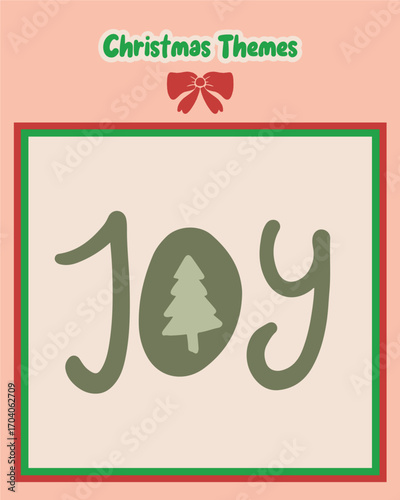 Christmas Typography cute  Stickers for Greeting Cards