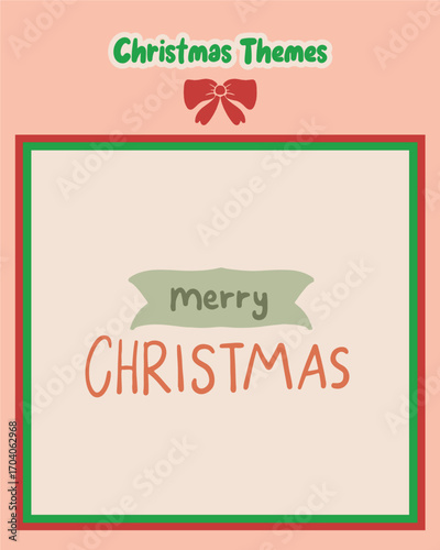 Christmas Typography cute  Stickers for Greeting Cards