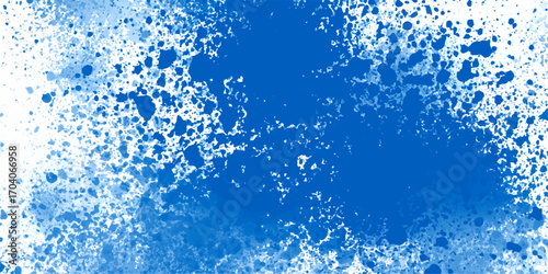 Blue cement wall background with abstract pattern in retro concept for wallpaper or graphic design. Blue stain rusty metal texture overlay grunge vintage abstract background.