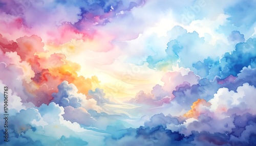 Colorful, vibrant cloudscape