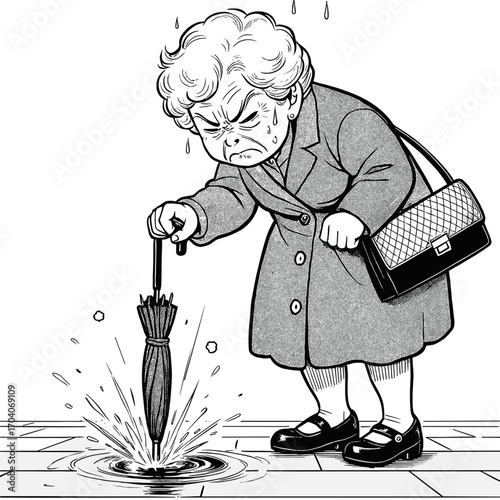 雨中の溜息