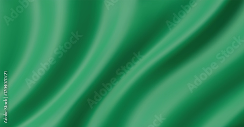 Green smooth flowing waves with elegant soft gradient