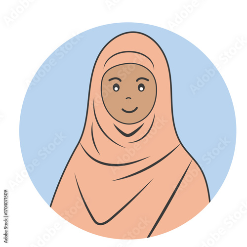 Colorful flat avatars of diverse men women and children illustrations design
