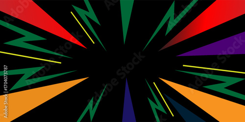 Blast zap lightning bolt explosion excitement abstract background, Posters, Banner Samples, Retro Colors from the 1970s 1900s, 70s, 80s, 90s. retro vintage 70s style stripes background poster lines. s