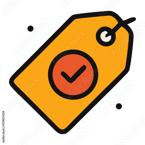 Authentic merchandise uk with a golden tag assures product authenticity and quality, suitable for ecommerce, branding, and validation concepts.