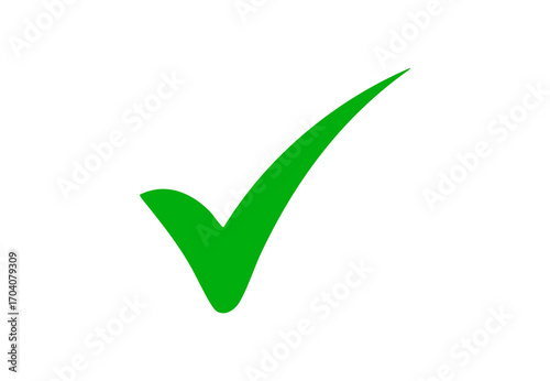 Green Check Mark Icon – Done, Success, Confirmation, Approval, Validation, Right Answer Icon