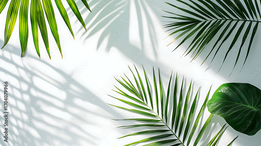 Obraz premium Abstract light green plants