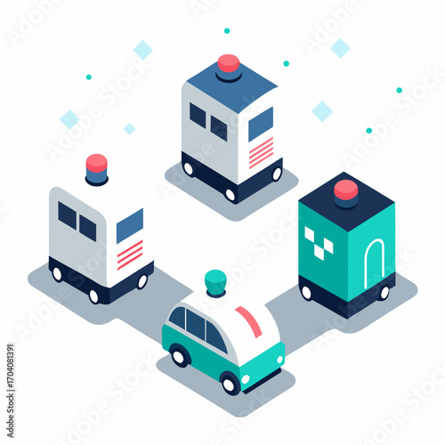 Autonomous delivery vehicles with lights autonomous vehicles