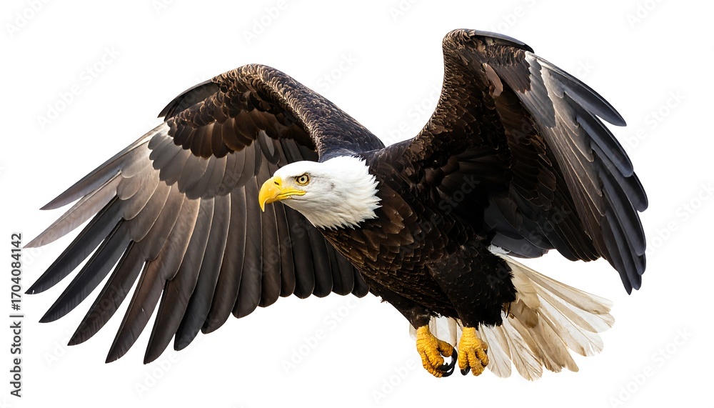 Obraz premium Bald eagle in flight (1)
