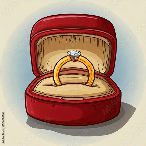Generated image : bague dans son écrin