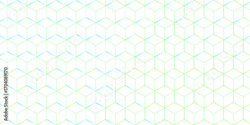 abstract white and blue cubic vector patern