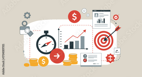 Strategic business planning and performance tracking with financial growth